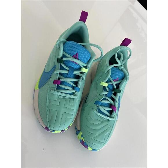 Nike Zoom Freak 5 (GS)5Y Basketball Shoes Emerald Rise/Blue Lighting DZ4486 300 main image 5